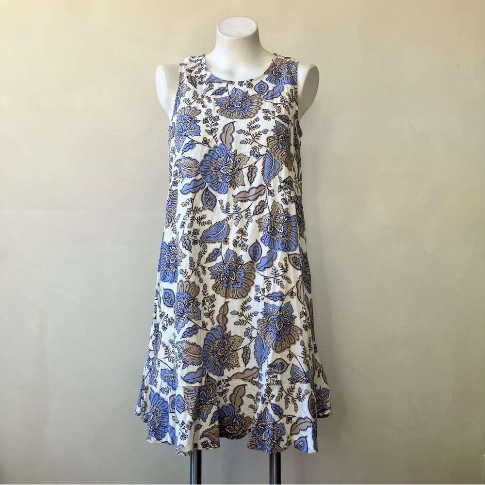 Tommy Hilfiger | Linen Blend Peplum Sleeveless Dress